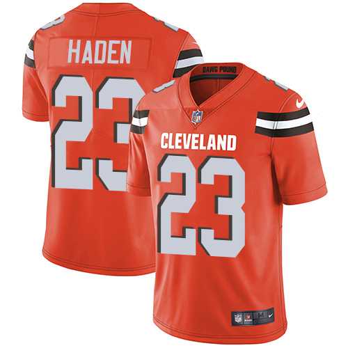 Youth Nike Cleveland Browns #23 Joe Haden Orange Alternate Stitched NFL Vapor Untouchable Limited Jersey