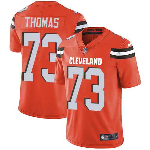 Youth Nike Cleveland Browns #73 Joe Thomas Orange Alternate Stitched NFL Vapor Untouchable Limited Jersey