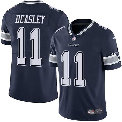 Youth Nike Dallas Cowboys #11 Cole Beasley Navy Blue Team Color Stitched NFL Vapor Untouchable Limited Jersey