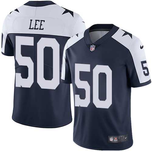 Youth Nike Dallas Cowboys #50 Sean Lee Navy Blue Thanksgiving Stitched NFL Vapor Untouchable Limited Throwback Jersey