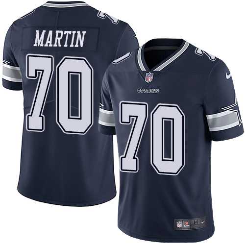 Youth Nike Dallas Cowboys #70 Zack Martin Navy Blue Team Color Stitched NFL Vapor Untouchable Limited Jersey