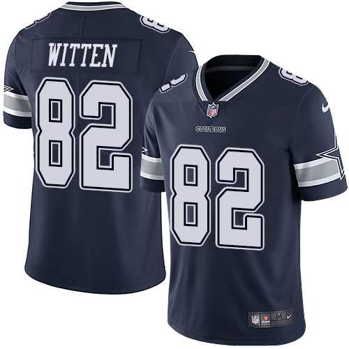 Youth Nike Dallas Cowboys #82 Jason Witten Navy Blue Team Color Stitched NFL Vapor Untouchable Limited Jersey