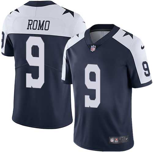 Youth Nike Dallas Cowboys #9 Tony Romo Navy Blue Thanksgiving Stitched NFL Vapor Untouchable Limited Throwback Jersey Youth Nike Dallas Cowboys #9 Tony Romo Navy Blue Thanksgiving Stitched NFL Vapor Untouchable Limited Throwback Jersey
