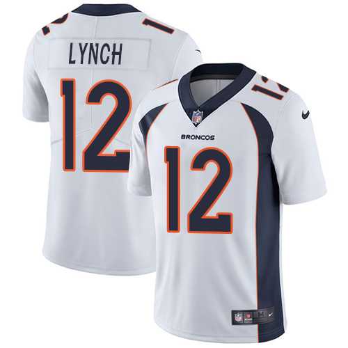 Youth Nike Denver Broncos #12 Paxton Lynch WhiteStitched NFL Vapor Untouchable Limited Jersey
