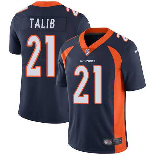Youth Nike Denver Broncos #21 Aqib Talib Blue Alternate Stitched NFL Vapor Untouchable Limited Jersey
