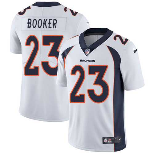Youth Nike Denver Broncos #23 Devontae Booker White Stitched NFL Vapor Untouchable Limited Jersey