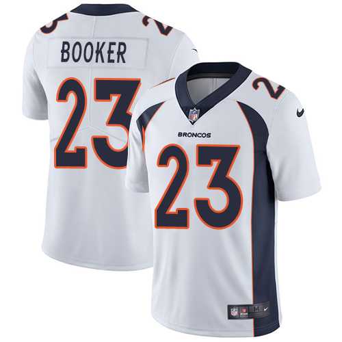 Youth Nike Denver Broncos #23 Devontae Booker White Stitched NFL Vapor Untouchable Limited Jersey Youth Nike Denver Broncos #23 Devontae Booker White Stitched NFL Vapor Untouchable Limited Jersey