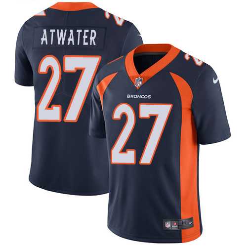 Youth Nike Denver Broncos #27 Steve Atwater Blue Alternate Stitched NFL Vapor Untouchable Limited Jersey