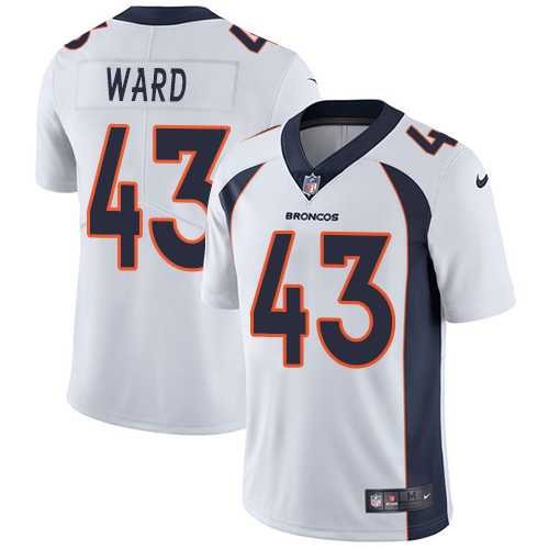 Youth Nike Denver Broncos #43 T.J. Ward White Stitched NFL Vapor Untouchable Limited Jersey