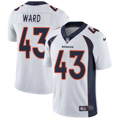 Youth Nike Denver Broncos #43 T.J. Ward White Stitched NFL Vapor Untouchable Limited Jersey Youth Nike Denver Broncos #43 T.J. Ward White Stitched NFL Vapor Untouchable Limited Jersey