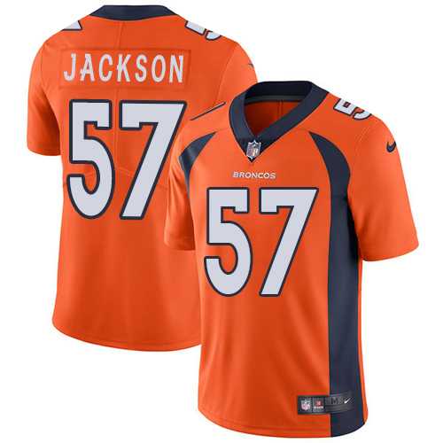 Youth Nike Denver Broncos #57 Tom Jackson Orange Team Color Stitched NFL Vapor Untouchable Limited Jersey