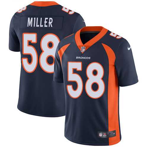 Youth Nike Denver Broncos #58 Von Miller Blue Alternate Stitched NFL Vapor Untouchable Limited Jersey