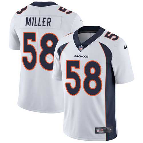 Youth Nike Denver Broncos #58 Von Miller White Stitched NFL Vapor Untouchable Limited Jersey