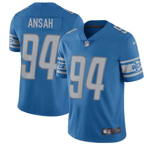 Youth Nike Detroit Lions #94 Ziggy Ansah Light Blue Team Color Stitched NFL Vapor Untouchable Limited Jersey Youth Nike Detroit Lions #94 Ziggy Ansah Light Blue Team Color Stitched NFL Vapor Untouchable Limited Jersey