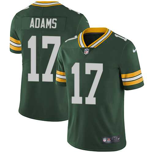 Youth Nike Green Bay Packers #17 Davante Adams Green Team Color Stitched NFL Vapor Untouchable Limited Jersey