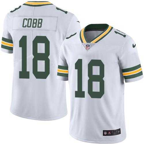 Youth Nike Green Bay Packers #18 Randall Cobb White Stitched NFL Vapor Untouchable Limited Jersey