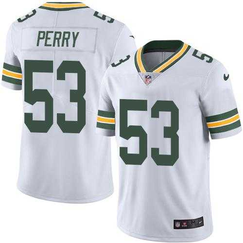 Youth Nike Green Bay Packers #53 Nick Perry White Stitched NFL Vapor Untouchable Limited Jersey
