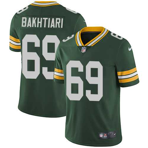 Youth Nike Green Bay Packers #69 David Bakhtiari Green Team Color Stitched NFL Vapor Untouchable Limited Jersey