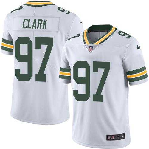 Youth Nike Green Bay Packers #97 Kenny Clark White Stitched NFL Vapor Untouchable Limited Jersey