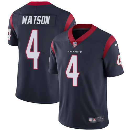 Youth Nike Houston Texans #4 Deshaun Watson Navy Blue Team Color Stitched NFL Vapor Untouchable Limited Jersey