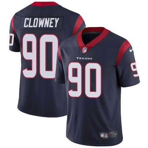 Youth Nike Houston Texans #90 Jadeveon Clowney Navy Blue Team Color Stitched NFL Vapor Untouchable Limited Jersey