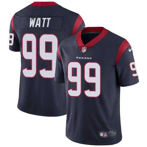 Youth Nike Houston Texans #99 J.J. Watt Navy Blue Team Color Stitched NFL Vapor Untouchable Limited Jersey