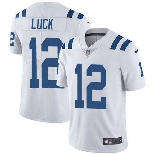 Youth Nike Indianapolis Colts #12 Andrew Luck WhiteStitched NFL Vapor Untouchable Limited Jersey