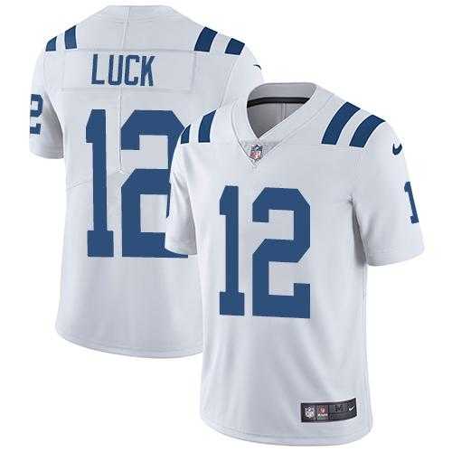 Youth Nike Indianapolis Colts #12 Andrew Luck WhiteStitched NFL Vapor Untouchable Limited Jersey Youth Nike Indianapolis Colts #12 Andrew Luck WhiteStitched NFL Vapor Untouchable Limited Jersey