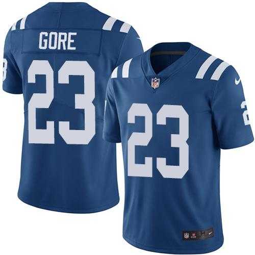 Youth Nike Indianapolis Colts #23 Frank Gore Royal Blue Team Color Stitched NFL Vapor Untouchable Limited Jersey