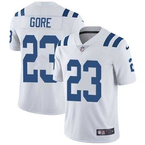 Youth Nike Indianapolis Colts #23 Frank Gore White Stitched NFL Vapor Untouchable Limited Jersey