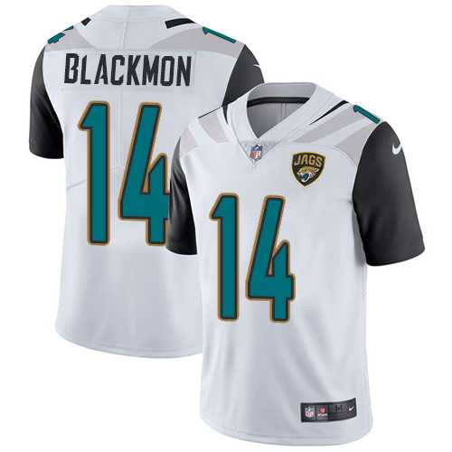 Youth Nike Jacksonville Jaguars #14 Justin Blackmon White Stitched NFL Vapor Untouchable Limited Jersey