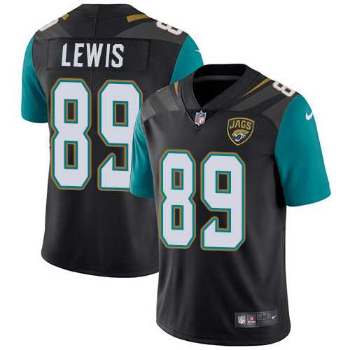 Youth Nike Jacksonville Jaguars #89 Marcedes Lewis Black Alternate Stitched NFL Vapor Untouchable Limited Jersey