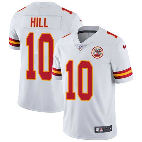 Youth Nike Kansas City Chiefs #10 Tyreek Hill White Stitched NFL Vapor Untouchable Limited Jersey