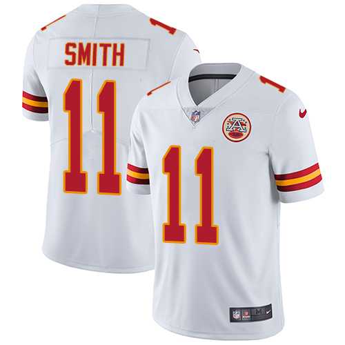 Youth Nike Kansas City Chiefs #11 Alex Smith White Stitched NFL Vapor Untouchable Limited Jersey
