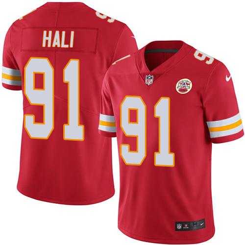 Youth Nike Kansas City Chiefs #91 Tamba Hali Red Team Color Stitched NFL Vapor Untouchable Limited Jersey