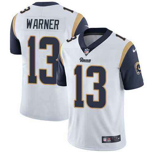 Youth Nike Los Angeles Rams #13 Kurt Warner White Stitched NFL Vapor Untouchable Limited Jersey