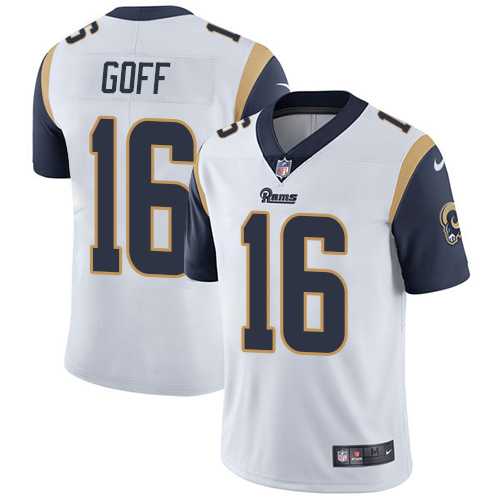 Youth Nike Los Angeles Rams #16 Jared Goff White Stitched NFL Vapor Untouchable Limited Jersey
