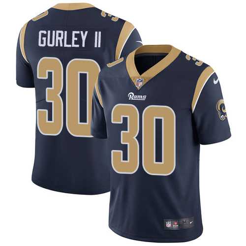 Youth Nike Los Angeles Rams #30 Todd Gurley II Navy Blue Team Color Stitched NFL Vapor Untouchable Limited Jersey