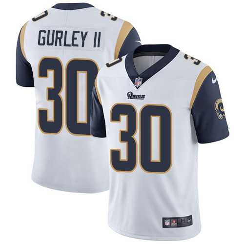 Youth Nike Los Angeles Rams #30 Todd Gurley II White Stitched NFL Vapor Untouchable Limited Jersey