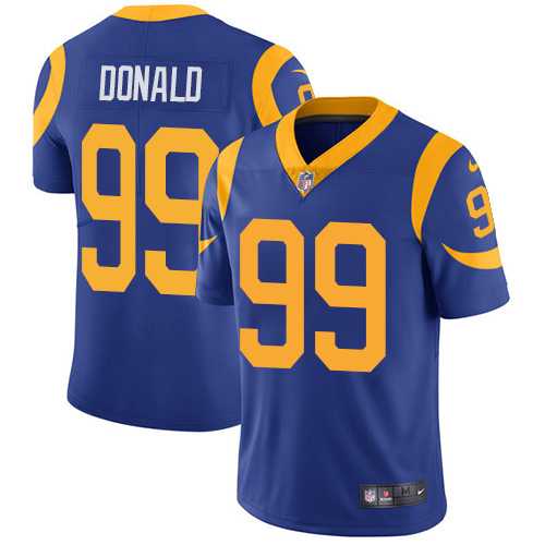Youth Nike Los Angeles Rams #99 Aaron Donald Royal Blue Alternate Stitched NFL Vapor Untouchable Limited Jersey