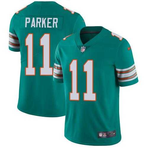 Youth Nike Miami Dolphins #11 DeVante Parker Aqua Green Alternate Stitched NFL Vapor Untouchable Limited Jersey