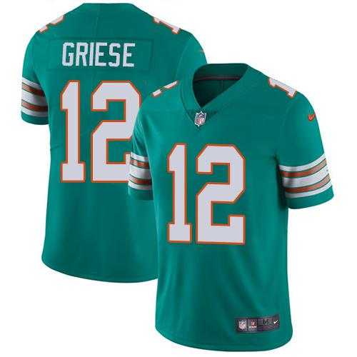 Youth Nike Miami Dolphins #12 Bob Griese Aqua Green Alternate Stitched NFL Vapor Untouchable Limited Jersey