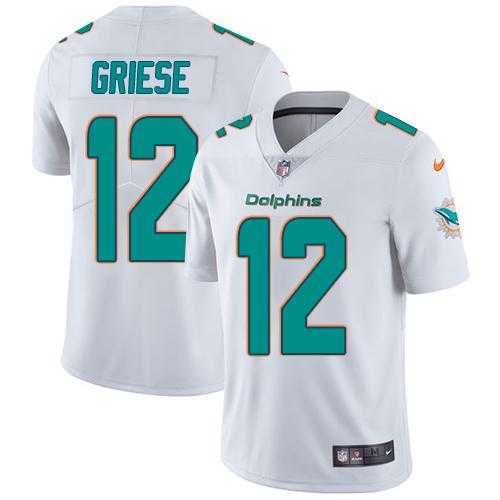 Youth Nike Miami Dolphins #12 Bob Griese White Stitched NFL Vapor Untouchable Limited Jersey