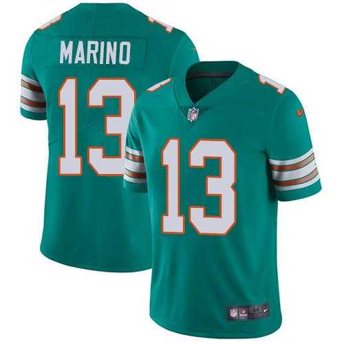 Youth Nike Miami Dolphins #13 Dan Marino Aqua Green Alternate Stitched NFL Vapor Untouchable Limited Jersey