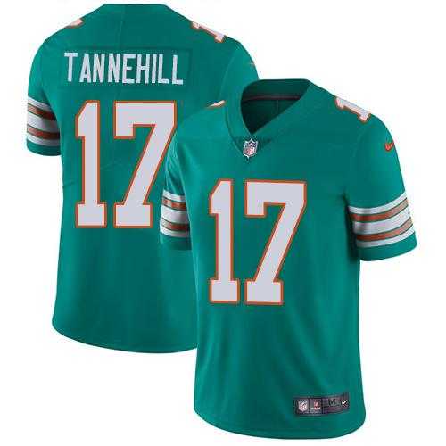 Youth Nike Miami Dolphins #17 Ryan Tannehill Aqua Green Alternate Stitched NFL Vapor Untouchable Limited Jersey