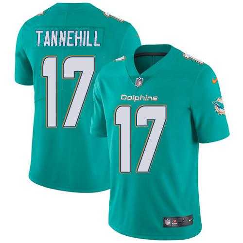 Youth Nike Miami Dolphins #17 Ryan Tannehill Aqua Green Team Color Stitched NFL Vapor Untouchable Limited Jersey