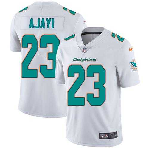 Youth Nike Miami Dolphins #23 Jay Ajayi White Stitched NFL Vapor Untouchable Limited Jersey
