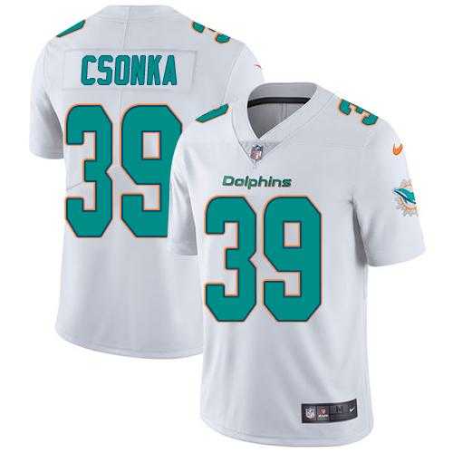 Youth Nike Miami Dolphins #39 Larry Csonka White Stitched NFL Vapor Untouchable Limited Jersey