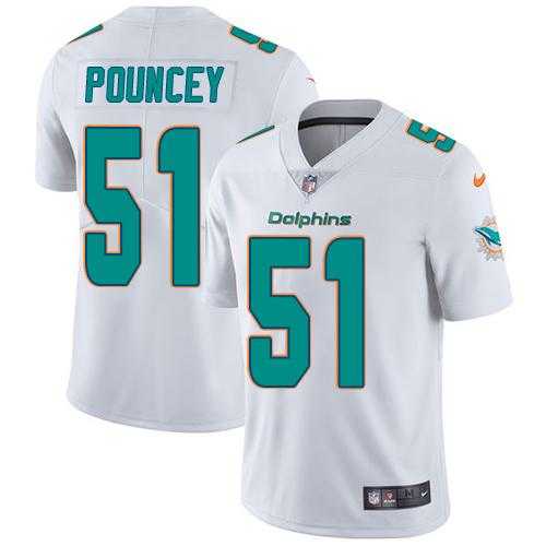 Youth Nike Miami Dolphins #51 Mike Pouncey White Stitched NFL Vapor Untouchable Limited Jersey