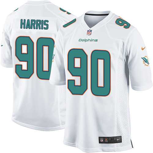 Youth Nike Miami Dolphins #90 Charles Harris White Stitched NFL Elite Jersey